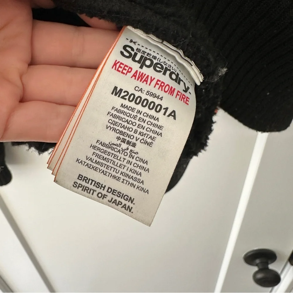 SUPERDRY‎ Black Hooded Jacket, So Warm